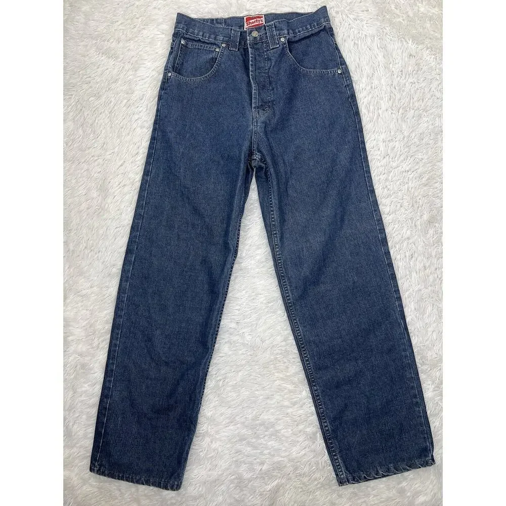 Vintage‎ Y2K Shorty's Skateboards Denim Jeans BAGGY 90s Button Fly Mens Sz 30x29